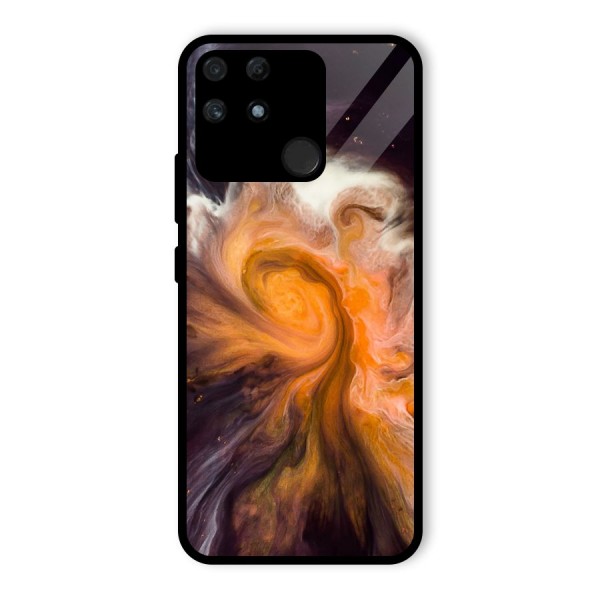 Orange Fusion Glass Back Case for Realme Narzo 50A
