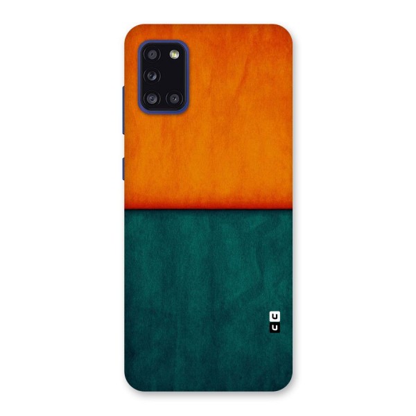 Orange Green Shade Back Case for Galaxy A31