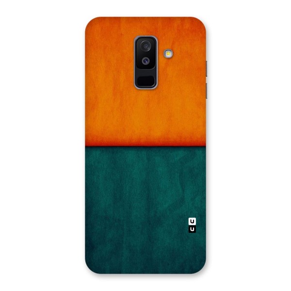 Orange Green Shade Back Case for Galaxy A6 Plus