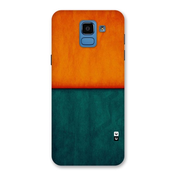Orange Green Shade Back Case for Galaxy On6