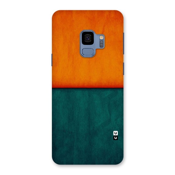 Orange Green Shade Back Case for Galaxy S9