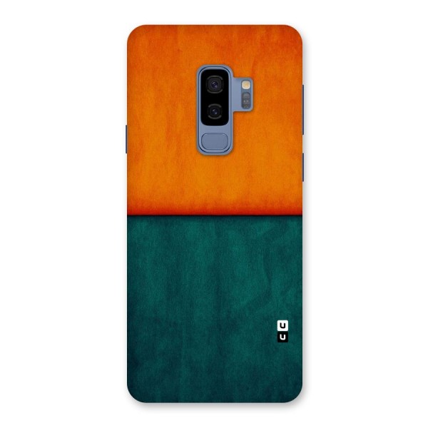 Orange Green Shade Back Case for Galaxy S9 Plus
