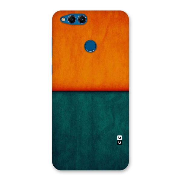 Orange Green Shade Back Case for Honor 7X