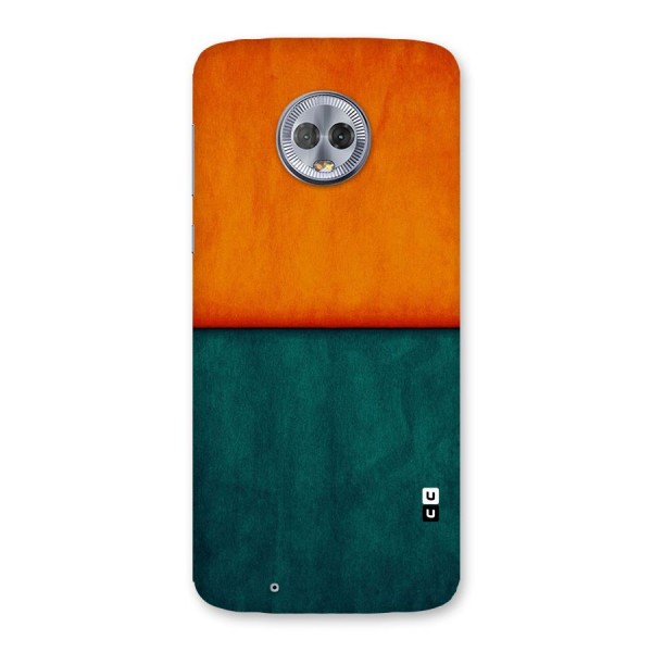 Orange Green Shade Back Case for Moto G6