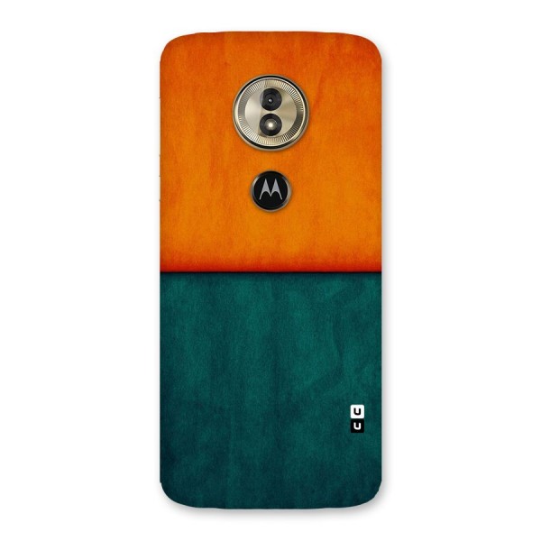 Orange Green Shade Back Case for Moto G6 Play