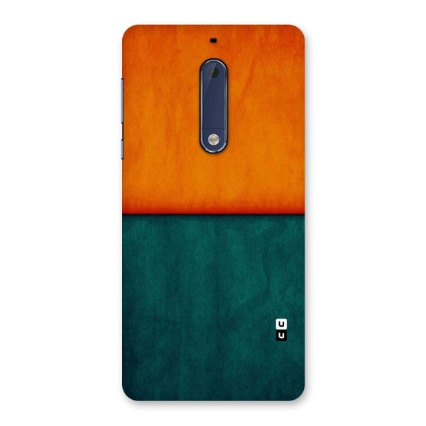 Orange Green Shade Back Case for Nokia 5