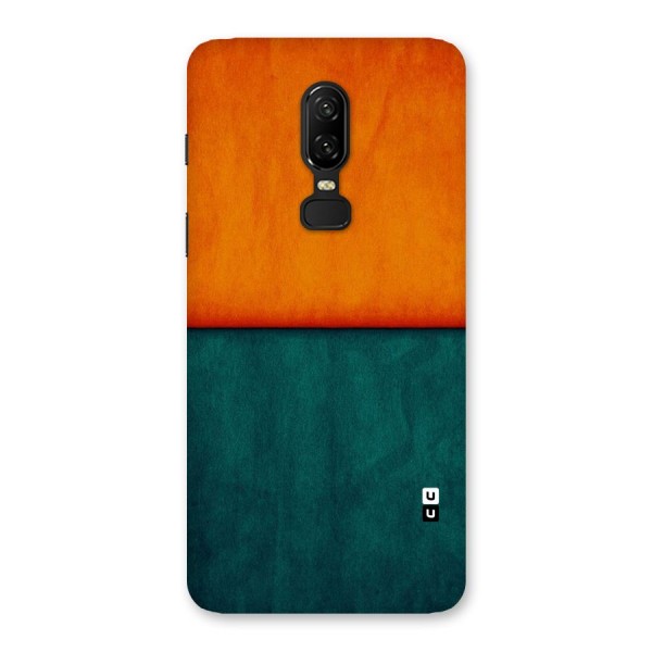 Orange Green Shade Back Case for OnePlus 6