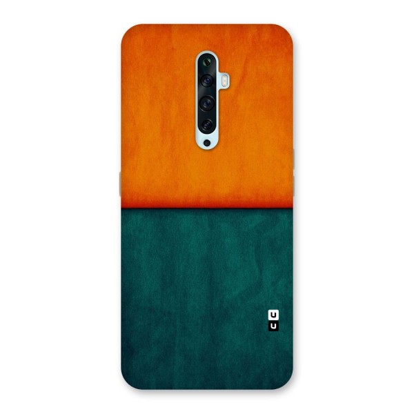 Orange Green Shade Back Case for Oppo Reno2 F