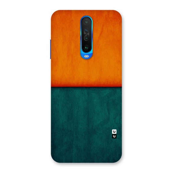 Orange Green Shade Back Case for Poco X2