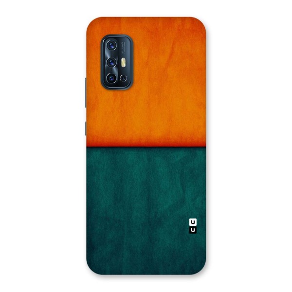 Orange Green Shade Back Case for Vivo V17