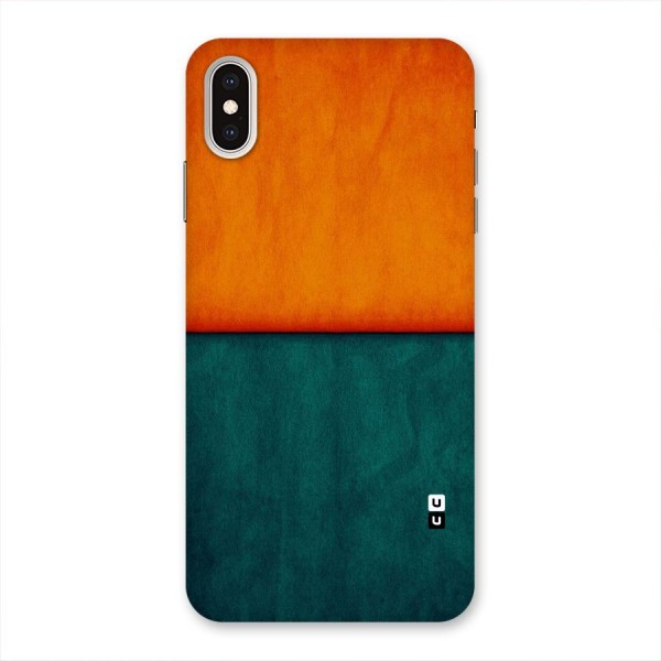 Orange Green Shade Back Case for iPhone XS Max