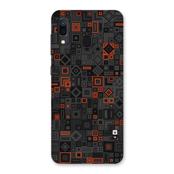 Orange Shapes Abstract Back Case for Galaxy A30