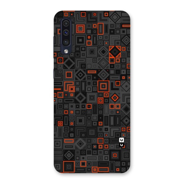 Orange Shapes Abstract Back Case for Galaxy A50
