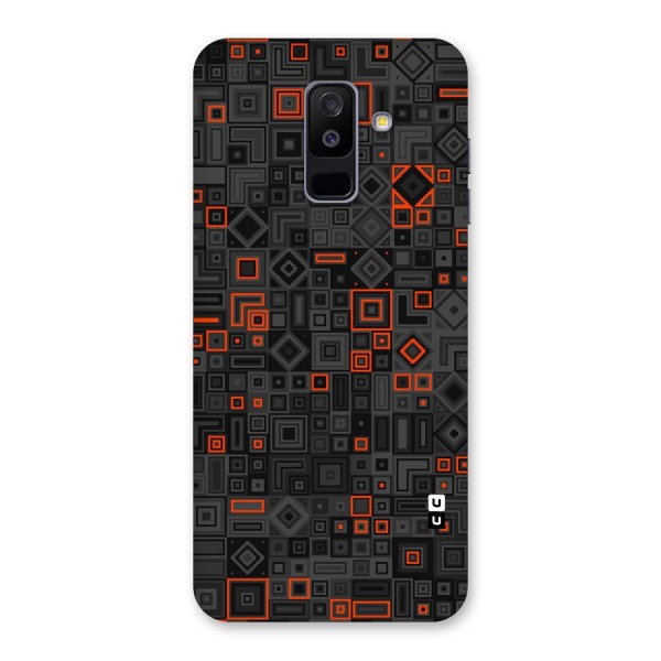 Orange Shapes Abstract Back Case for Galaxy A6 Plus