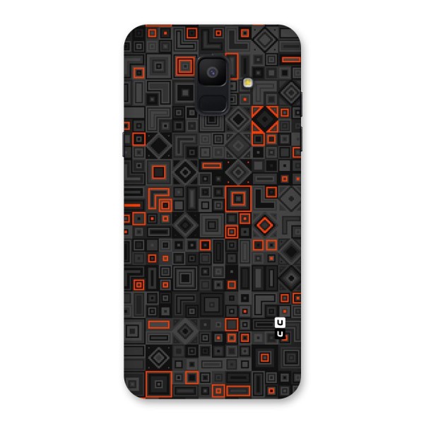 Orange Shapes Abstract Back Case for Galaxy A6 (2018)