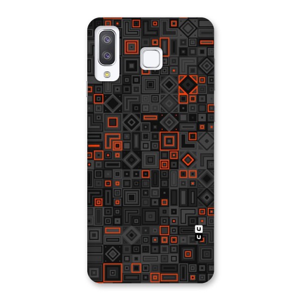 Orange Shapes Abstract Back Case for Galaxy A8 Star