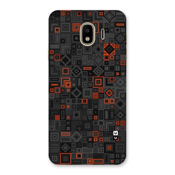 Orange Shapes Abstract Back Case for Galaxy J4
