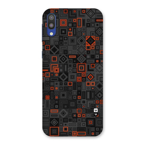 Orange Shapes Abstract Back Case for Galaxy M10
