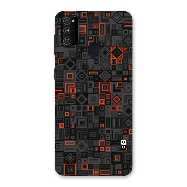 Orange Shapes Abstract Back Case for Galaxy M30s