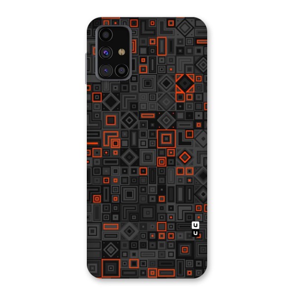 Orange Shapes Abstract Back Case for Galaxy M31s