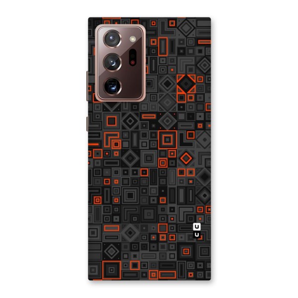 Orange Shapes Abstract Back Case for Galaxy Note 20 Ultra
