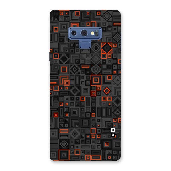 Orange Shapes Abstract Back Case for Galaxy Note 9