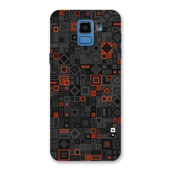 Orange Shapes Abstract Back Case for Galaxy On6