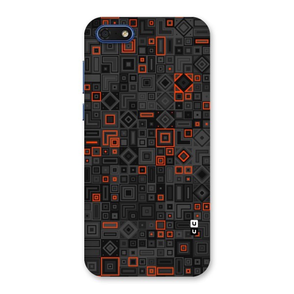 Orange Shapes Abstract Back Case for Honor 7s