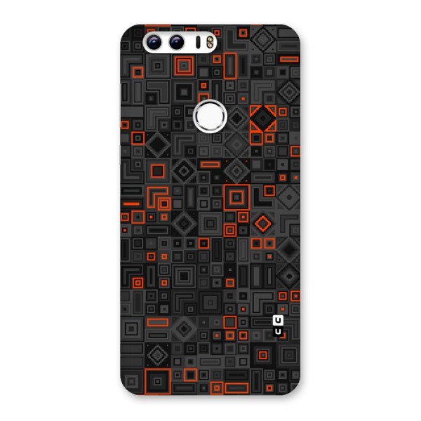 Orange Shapes Abstract Back Case for Honor 8