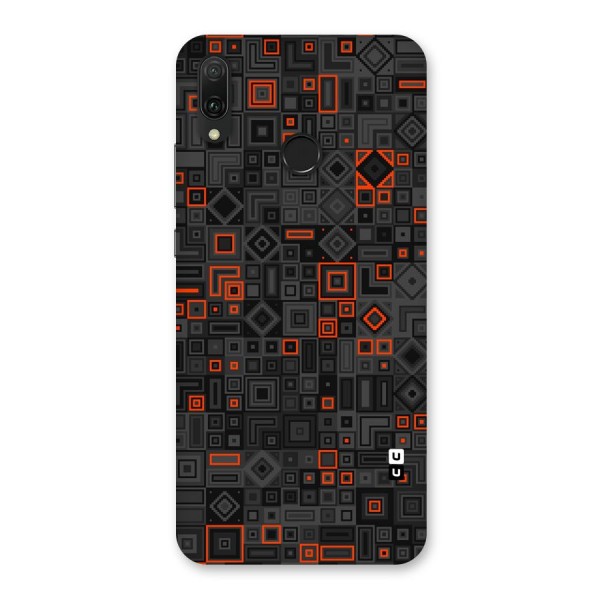Orange Shapes Abstract Back Case for Huawei Y9 (2019)