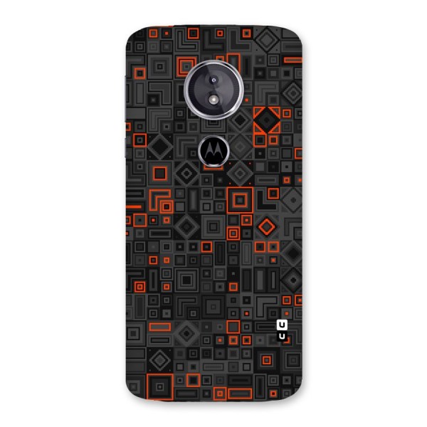 Orange Shapes Abstract Back Case for Moto E5