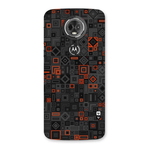 Orange Shapes Abstract Back Case for Moto E5 Plus
