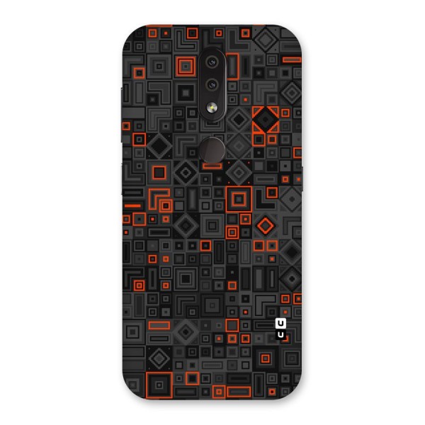 Orange Shapes Abstract Back Case for Nokia 4.2