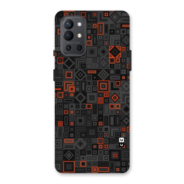 Orange Shapes Abstract Back Case for OnePlus 9R