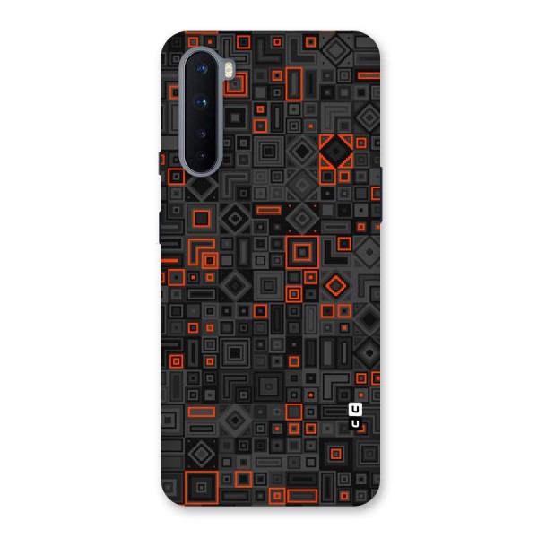 Orange Shapes Abstract Back Case for OnePlus Nord