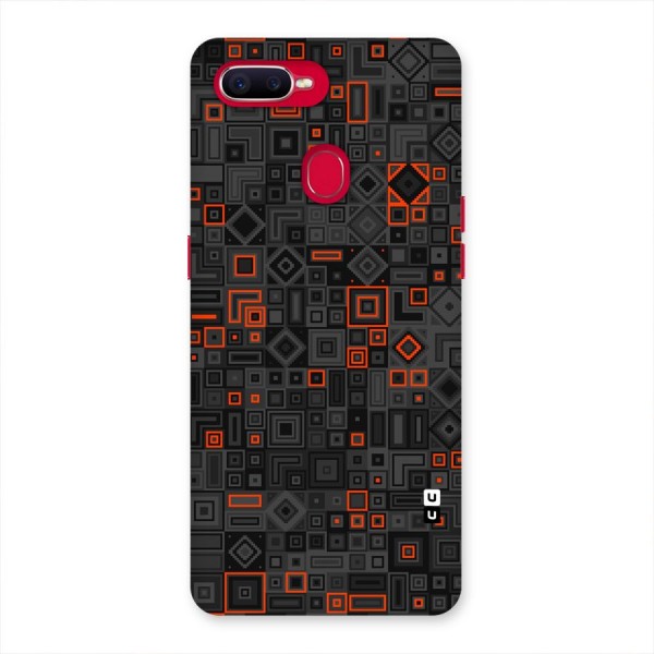 Orange Shapes Abstract Back Case for Oppo F9 Pro