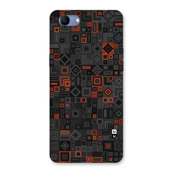 Orange Shapes Abstract Back Case for Oppo Realme 1