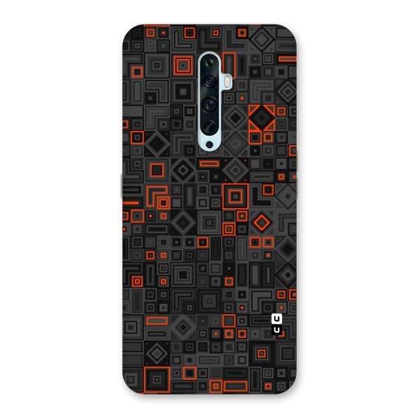Orange Shapes Abstract Back Case for Oppo Reno2 F