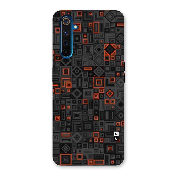 Orange Shapes Abstract Back Case for Realme 6 Pro