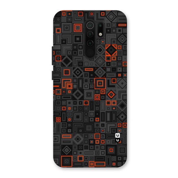 Orange Shapes Abstract Back Case for Redmi 9 Prime