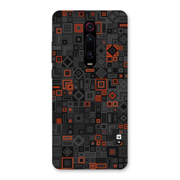 Orange Shapes Abstract Back Case for Redmi K20 Pro