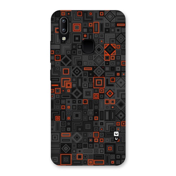Orange Shapes Abstract Back Case for Vivo Y95