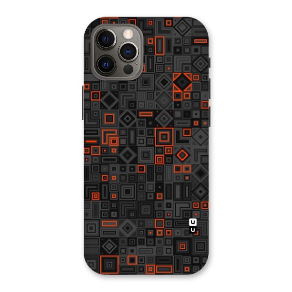 Orange Shapes Abstract Back Case for iPhone 12 Pro