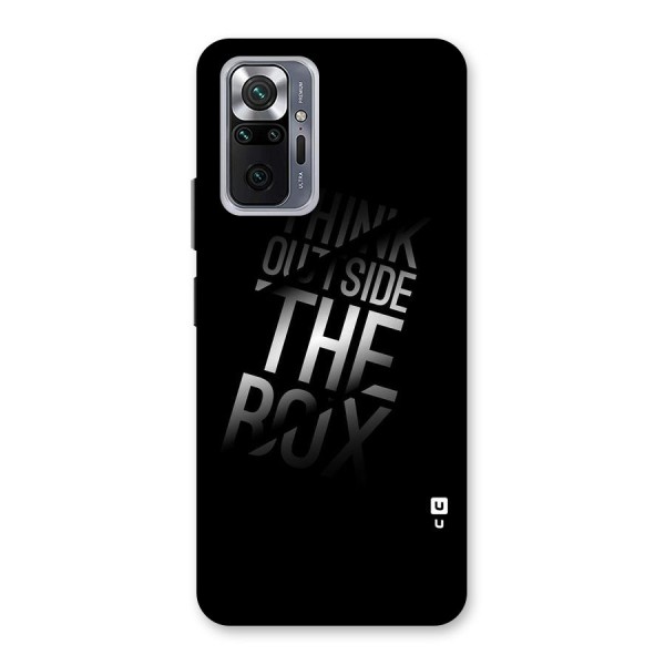 Outside The Box Thinking Back Case for Redmi Note 10 Pro