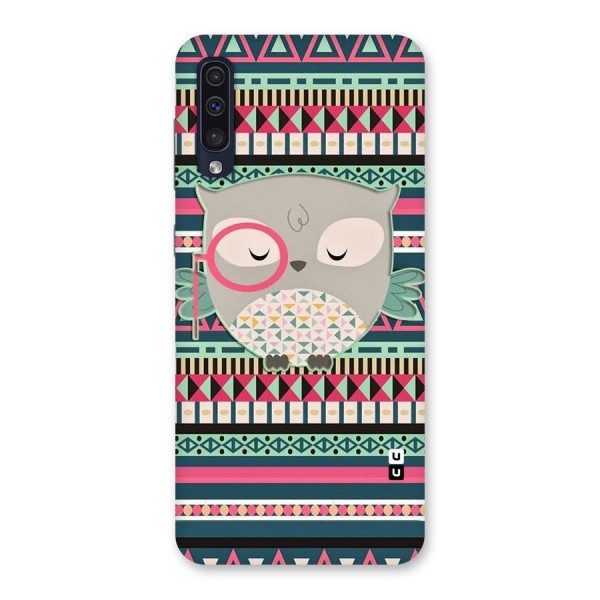 Owl Cute Pattern Back Case for Galaxy A50