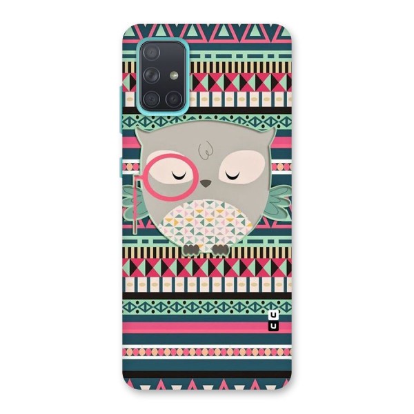 Owl Cute Pattern Back Case for Galaxy A71