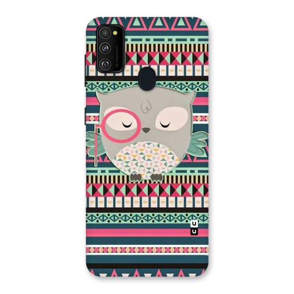 Owl Cute Pattern Back Case for Galaxy M30s