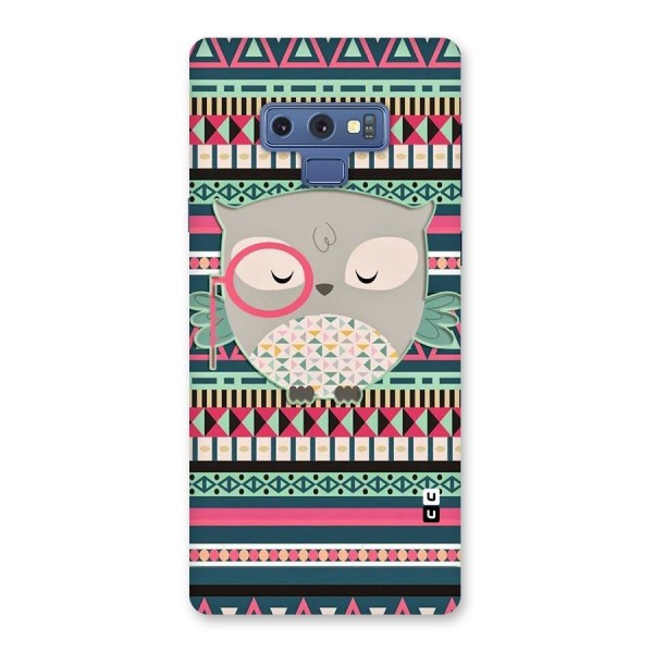 Owl Cute Pattern Back Case for Galaxy Note 9