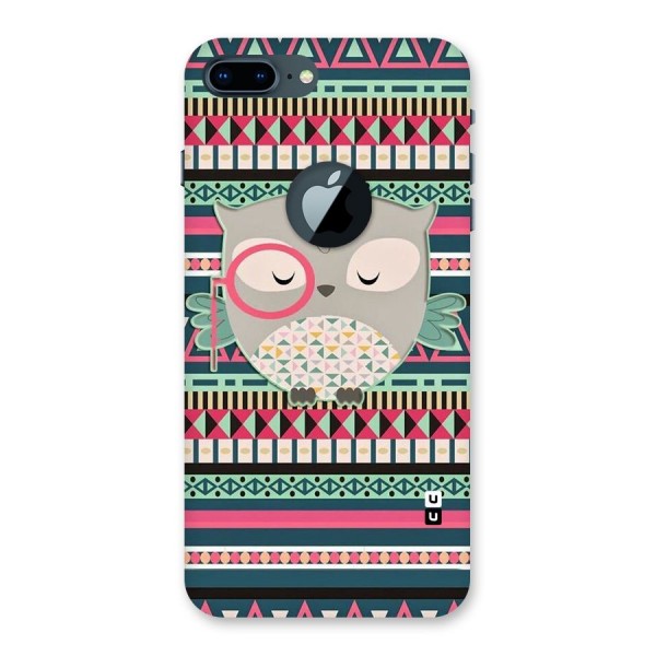 Owl Cute Pattern Back Case for iPhone 7 Plus Logo Cut