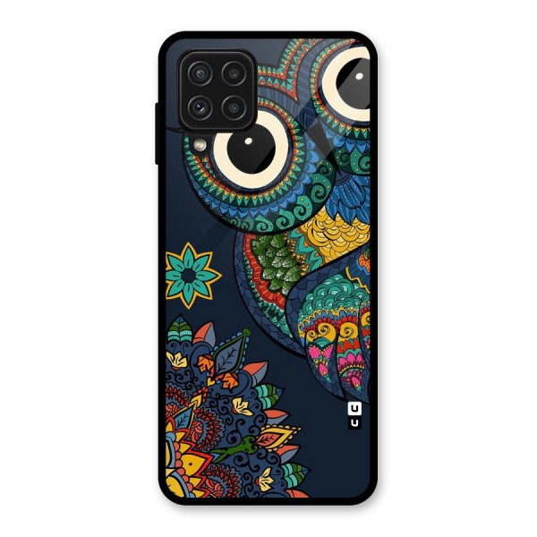 Owl Eyes Glass Back Case for Galaxy A22 4G